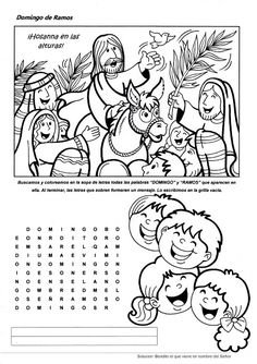 the story of jesus and his family coloring page for children to learn with their hands