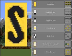 an image of a yellow and black sign in minecraft with the number 3 on it