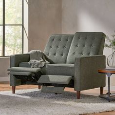 a living room scene with focus on the recliner