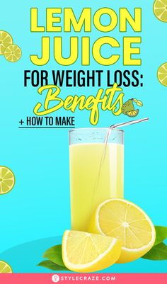 Lemon juice, loaded with essential vitamins, minerals, and dietary fibers, is an excellent drink for your overall health. You can drink lemon juice for weight loss as it helps burn fat. However, there is no need to drink lemon juice for weight loss throughout the day Can Drink, Dietary Fiber, Burn Fat, Lemon Juice, Daily Routine, Fat Burning