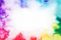 a multicolored background with white space in the center