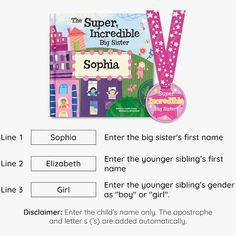 the super incredible big sister book and medal