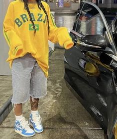 Brazil Y2k Pullover SweatshirtAvailable in 3 colours- Yellow, Pink and BlueAvailable in S, M, L and XL Please note delivery can take 2 weeks from when the item is shipped Aesthetic Long Sleeve, Zipper Hoodie Women, Harajuku Jacket, Sweatshirt Streetwear, Brazil Flag, Mode Zara, Pullover Mode, Aesthetic Hoodie, Y2k Hoodie