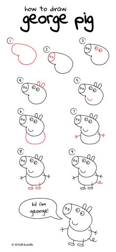 how to draw pep the pig from pep's life drawing lessons for kids and beginners