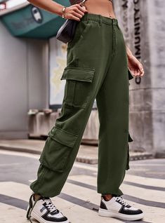 Fabric name: denimMain fabric composition: rayonStyle: overallsPant length: trousersPopular element: pocketColor: gray, army green, khaki, brown, blackSize: S,M,L,XL,XXL Overalls Casual, Street Fits, Elastic Waist Jeans, Denim Cargo Pants, Green Cargo Pants, Overalls Pants, Jeans Cargo, Green Cargo, Denim Patterns