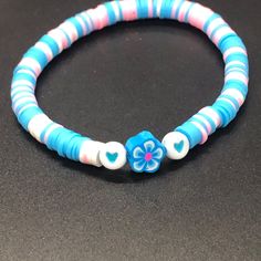 Read & See All Photos! Hand Crafted Blue & Pink Hawaiian Flower & Heart Clay Bead Bracelet These Handmade Bracelets Are Stretchable So Will Fit Most Children’s And Adults Wrist Sizes Comfortably. Size: Os (7" Inch Stretchable Elastic) Color: Blue, Pink & White (Color May Vary Slightly Due To Lighting) ***Sold Separately*** Tags: #Christmasgift #Gift #Giftforhim Same/Next Day Shipping! Thanks For Stopping By My Poshmark Closet! Tennessee Clay Bead Bracelets, Slay Bracelets, Blue Clay Bead Bracelets, Bracelet Buisness, Heart Clay, Hawaiian Bracelets, Beaded Braclets, Preppy Bracelets, Homemade Bracelets