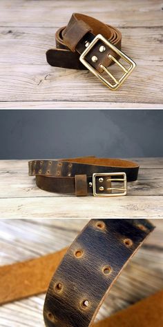 three different views of the same belt