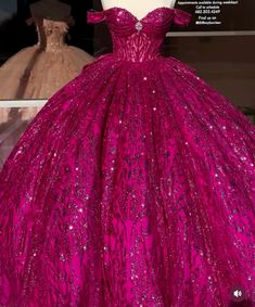 Alex Russo Quinceanera, Fushia Quinceanera Dresses, Fuchsia Quinceanera Dress, Hot Pink Quince Dress