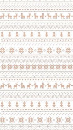 a knitted pattern with deers and snowflakes on the bottom, in light brown