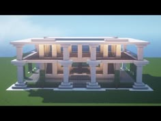 a large white house with columns and pillars