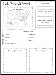 the united states worksheet for students to learn about landforms and their locations