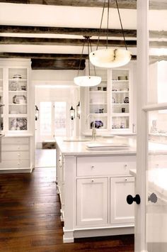 the kitchen is clean and ready for us to use in its new owner's home