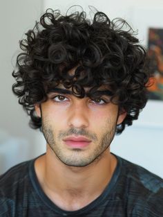 Exploring 37 Curly Hairstyles Men: Diverse Looks from Short Cuts to Long Lush Waves Long Wavy Hair Men, Curly Hairstyles Men, Mens Short Curly Hairstyles, Long Curly Haircuts, Thick Hair Styles Medium