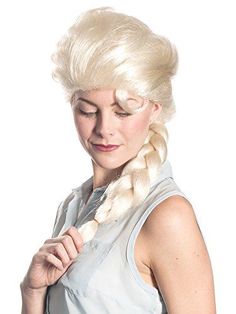 Diese hochwertige Perücke aus 100 % Synthetik mit einem einzelnen Zopf auf der Rückseite ist perfekt für Königin Elsa aus Frozen und andere platinblonde Figuren für Halloween, die Feiertage, Partys, Cosplay und mehr! Andere Elsa, Frozen, Prinzessin und Disney
 
Kostüme und Accessoires sind separat auf unserer Seite erhältlich – vorbehaltlich
 Verfügbarkeit. Einheitsgröße, passend für die meisten Erwachsenen und Teenager. Verstellbare Riemen an der Innenseite sorgen für die Passform bei den meisten Kopfgrößen. Frozen Braid, Elsa Wig, Winter Queen, Winter Blonde, Single Braid, Frozen Costume, Cartoon Costumes, Queen Elsa, Dress Halloween Costume