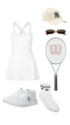 #tennis #tennisoutfit #tennisaesthetic Girl Tennis Outfit, Tennis Outfit Aesthetic, Outfit Mujer, Athleisure Wear, Simple Trendy Outfits