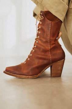 Boots Fall, Tall Boots, Boho Clothing, Stacked Heel, Lace Up Boots, Boho Outfits, Wedge Boot, Women's Shoes, Womens Boots