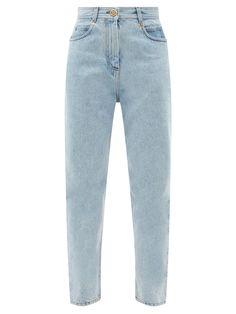 Light Blue Jeans, Blue Logo, Boyfriend Fit, Boyfriend Jeans, Straight Leg Jeans, Leg Jeans