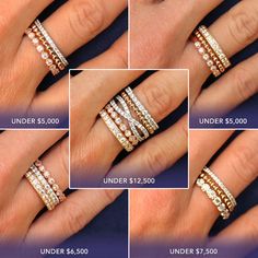 #myHOFwishlist What a brilliant way to showcase a ring and many rings! Many creative ways to wear it, fabulous! #Stacking Bands | heartsonfire.com Eternity Symbol, Earrings Stacking, Stacked Rings, Rings Stacking, Cultured Pearl Ring, Hearts On Fire, Ruby Rings, Emerald Rings, Stackable Bands