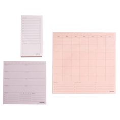 two sheets of pink paper next to each other