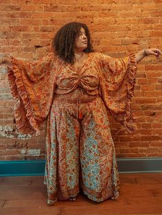 70s Inspired Fashion Plus Size, Modern Bohemian Outfits, Plus Size 70s Fashion, Plus Size 70s, Hippie Outfits 70s, Style Palazzo Pants, 70s Fashion Women, Plus Boho, 2025 Style