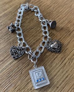 Excited to share the latest addition to my #etsy shop: Vintage Beau Sterling Silver Charm bBracelet,5 charms 7" long Mother's Valentine's Birthday Gift Collectible Jewelry Gold River, Valentine Birthday, Delray Beach, Special Jewelry, Blue Rhinestones, Sterling Silver Charm, Charm Bracelets, Stone Pendants, Silver Charms