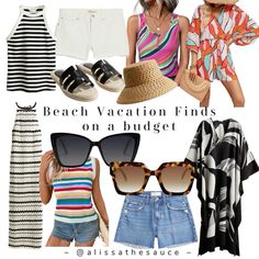 Beach Vacation Outfits on a budget 
Colorful romper, cat eye sunglasses, black & white pieces 

Follow my shop @Alissathesauce  on the @shop.LTK app to shop this post and get my exclusive app-only content!

#liketkit #LTKFindsUnder50 #LTKFindsUnder100 #LTKTravel
@shop.ltk
https://liketk.it/4GW9g Outfits On A Budget, Colorful Romper, Budget Vacation, Beach Vacation Outfits, Cruise Outfits, Vacation Outfits, On A Budget, Cat Eye Sunglasses