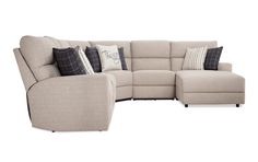 I know what you're thinking. how can a sectional that looks so good be so functional at the same time?! Well make no mistake, I've combined the perfect amount of modern farmhouse style with all the function your family needs - including power reclining seats and headrests, USB ports, cupholders and hidden storage! And since I never skimp on comfort, theres also a layer of my world famous Bob-O-Pedic Memory Foam for your lounging enjoyment. | Modern Farmhouse 124'' Power Reclining 6 Piece Right A Bob's Discount Furniture, 3 Piece Sectional, Mattress Store, Living Room Makeover, Farmhouse Furniture, Discount Furniture, Modern Farmhouse Style, Living Room Sectional, Sit Back And Relax