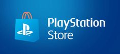 the playstation store logo with a shopping bag