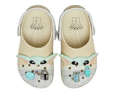 Crocs Star Wars Grogu Classic Little/Big Kid Boys' Clog Kids can bring the magic of Star Wars™ with them wherever they go with this Grogu themed version of the Classic Clog. They’ll enjoy a Grogu embellishment and themed design, plus a collection of Mandalorian Jibbitz™ charms, and the Croslite™ foam construction keeps them light and easy to wear. Crocs offers a variety of Classic Clogsfor Kids and Toddlers that feature original character-rich graphics and other inspired designs to White Non-slip Clogs For Playtime, Non-slip White Clogs For Playtime, Kids Crocs, 2024 Wishlist, Star Wars Kids, Rack Room, Rack Room Shoes, Original Character, Big Kid