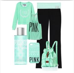 Made this on the app @polvore!!!!! Victoria's Secret Casual Backpack For Everyday, Casual Victoria's Secret Backpack, Pink Yoga Pants Outfit Victoria Secrets, Vs Workout, Gym Polyvore, Victoria’s Secret Yoga Pants, Workout Wardrobe