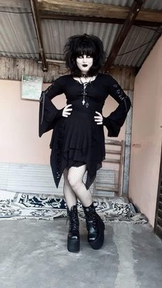 Outfit Ideas Goth, Styl Goth, Chica Punk