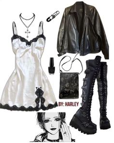 Nana Osaki Aesthetic Outfits, Nana Astethic, Nana Style Outfits, Nana Fashion Aesthetic, Aesthetic Dressing Style, Nana Style Fashion, Nana Osaki Fashion, Nana Aesthetic Outfit, Nana Wardrobe