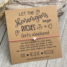 Girls Weekend 2023 Girls Trip Gifts Girls Weekend Gift - Etsy Girls Trip Gifts Bags, Girls Weekend Shirts, Cotton Cord Bracelet, Girls Weekend Gifts, Girls Trip Gifts, Girls Trip Shirts, Girls Getaway, Weekend Party, Friend Bracelets