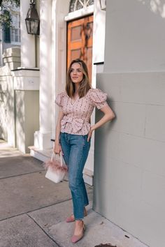 Ingenue Outfits Casual, Ingenue Outfits, Romantic Tops, Julia Berolzheimer, Romantic Blouses, Silk Tops, Feminine Romantic, Tops And Blouses