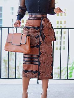 Ethnic Urban Skirt | stylewe Urban Skirt, Fall Activity, Style Africain, Stylish Work Attire, Style Mistakes, Plus Size Skirts, Elegant Shirt, Urban Chic, African Attire