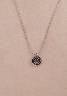 Sterling Silver Spiral Pendant Necklace Celtic Love Knot, Spiral Necklace, Cute Box, Black Onyx, Dog Tags, Silver Pendant, Onyx, Necklace Lengths, Necklace Etsy