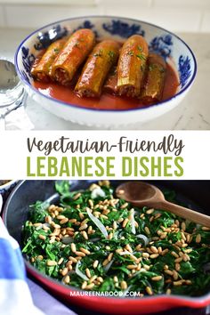 vegetarian - friendly lebanese dishes are easy to make and delicious