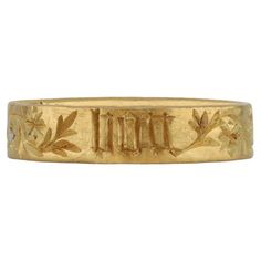 Late Medieval Engraved Posy Ring, 'For Good Love', Circa 15th Century. | From a unique collection of vintage Band Rings at https://www.1stdibs.com/jewelry/rings/band-rings/.