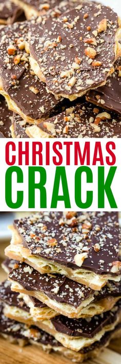 What better way to bring in the holidays than with this perfectly easy, fun and flavorful Christmas Crack. Five ingredients and less than 30 minutes! #RealHousemoms #toffee #chocolate #crackers #christmascrack Christmas Toffee, Toffee Chocolate, Christmas Yummies, Shelter Ideas, Cracker Toffee, Love Pinterest, Delicious Deserts, Baking Desserts, Christmas Candy Recipes