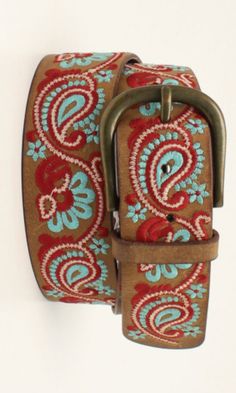 Casual Brown Embroidered Belt, Bohemian Brown Fabric Belt, Multicolor Embroidered Leather Belt, Cowgirl Accessories, Classic Belt, Boho Belts, Diy Jewlery, Western Belt, Western Belts