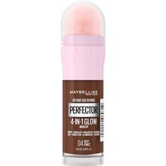 Meet Maybelline New York’s 1st 4-in-1 makeup for a perfected glow look. Instant Perfector Glow gives skin the benefit of four products in one. Get the look of primer, concealer, highlighter and BB cream—all in one easy step. It's an illuminating formula that primes, conceals, highlights, and evens skin tone with light full coverage. This do-it-all makeup has everything you need to perfect your look in an instant! Foundation For Dry Skin, Maybelline Instant Age Rewind, Glow Primer, Glow Makeup, Age Rewind, Maybelline Makeup, Glow Foundation, Glowing Makeup, Foundation Makeup