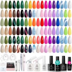 PRICES MAY VARY. Beetles 36 Color Gel Set: With the beetles gel nail polish Set, you get 36 classic and fashionable colors , 6 x No Wipe Base and Glossy & Matte & Holographic Glitter Top Coat, 1 x Nail Buffer , 1 x Nail File, 1 x Nail Clipper , 1 xDouble-ended Magnet, 1 x Cuticle Stick, to suit all occasions and seasons. Whether it's for casual wear or a special event, these beetles gel polish colors will make you stand out from the crowd. 6 Pcs Base & Top Coat: With our beetles gel polish set, Nail Tip Shapes, Glitter Cat Eye, Fall Wedding Nails, Christmas Gel, Gel Polish Manicure, Gel Set, Leaping Bunny, Christmas Gel Nails, Nail Polish Set