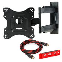 an image of a tv wall mount with cables