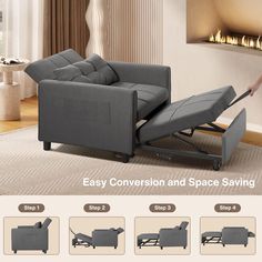 the reclining chair is being used as a sofa for living room and bedroom furniture