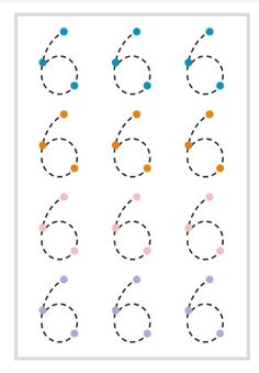 an activity sheet with circles and dots