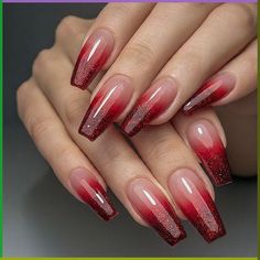 Easy Red nail art design for valentines day