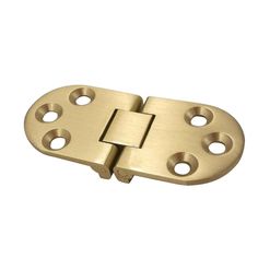 brass plated steel door hinge with holes