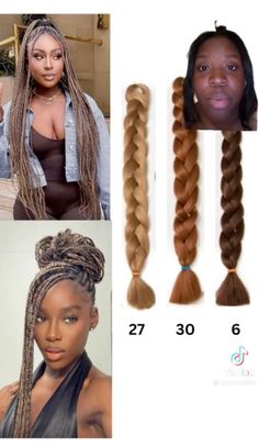 Coloured Braided Hairstyles For Black Women, Brown Blend Knotless Braids, Best Braids Colour Combo, Ombre Cornrows Braids Black Women, Braids For Black Hair Color, Braids Hair Color For Black Women, Braids For Brown Skin Women, Blond Hair Braids Black Women, Winter Braid Colors