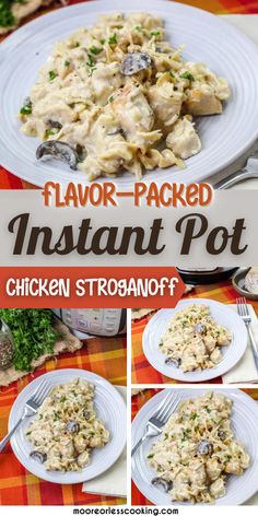 instant pot chicken stroganonoff recipe is easy and delicious