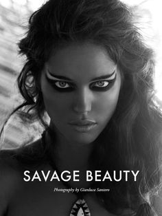 Emily DiDonato by Gianluca Santoro in Savage Beauty for Fashion Gone Rogue Warrior Makeup, Viking Makeup, Castle Party, Purple Goth, Black Phillip, Emily Didonato, Savage Beauty, Natalia Vodianova, Beauty Portrait